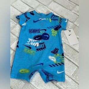 Nike Kids Bodysuit in Blue with Graphic Prints